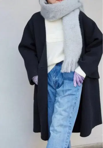 IENA [ 2023W ] 모사 더블 페이스 V넥 코트