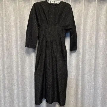 mila owen 자카드 원피스 긴팔 롱 원피스