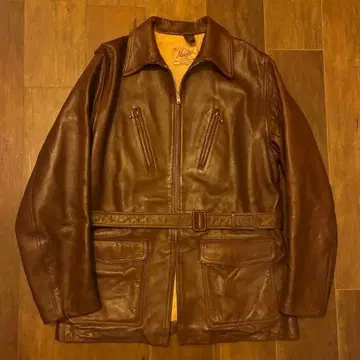 50s uk vintage militus 가죽 자켓 구제 의류