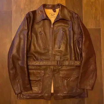 50s uk vintage militus 가죽 자켓 구제 의류