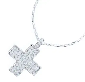 VENDOME AOYAMA 크로스 모티브 파베 크리스탈 실버