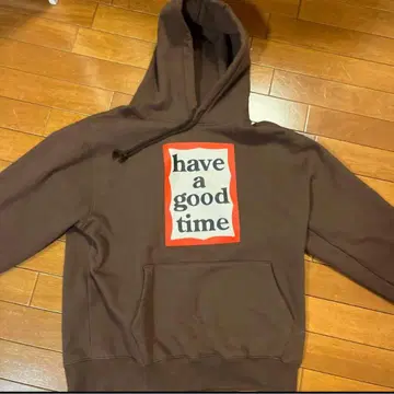 have a good time 후드티 브라운 L