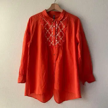 FRAPBOIS 플라보아 자수 긴팔 셔츠