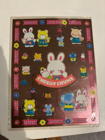 새상품 치어리참 CHEERY CHUMS 씰 키라키라 산리오 레트로