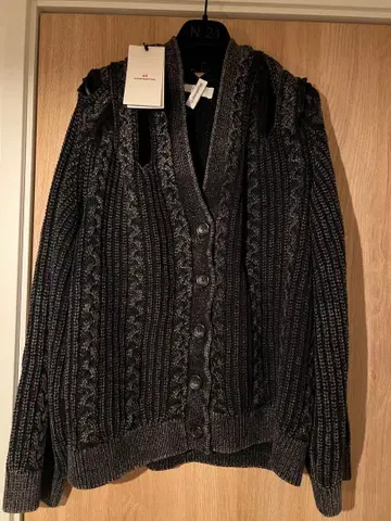 H&M 글렌 마틴스 다크 그레이 가디건 XS