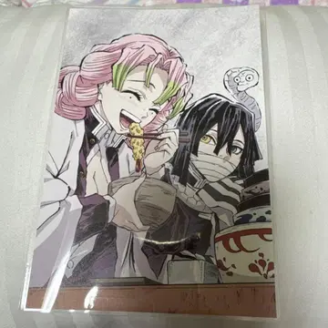 귀멸의 칼날 전 집중전 막간화 엽서 이구로 오바나이 & 칸로지 미츠리