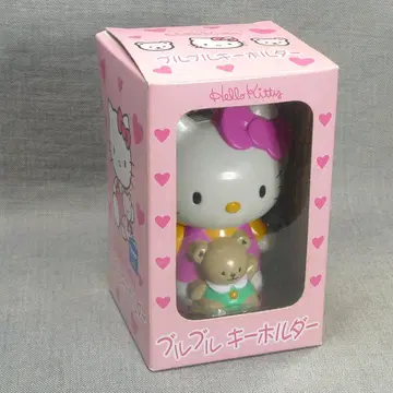 n5539 헬로키티 부들부들 키링 핑크 미사용