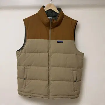 Patagonia 다운 베스트 베이지 브라운