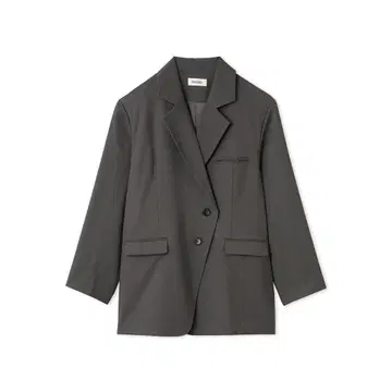 [스나이델] Sustainable 오버 사이즈 비대칭 자켓 그레이