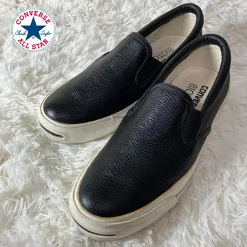 새상품급 컨버스 비오토프 주름 가죽 슬립온 스니커즈 25.5cm