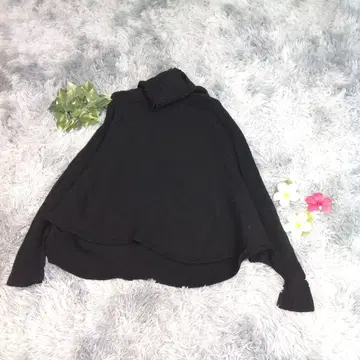 [ UNTITLED ] 터틀넥 긴팔 상의 블랙