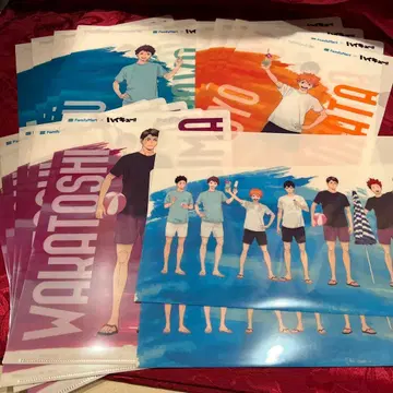 하이큐 클리어 파일 훼미리마트 15장 세트