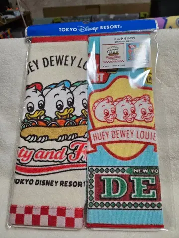 도쿄 디즈니 리조트 휴이 듀이 루이 타월 세트