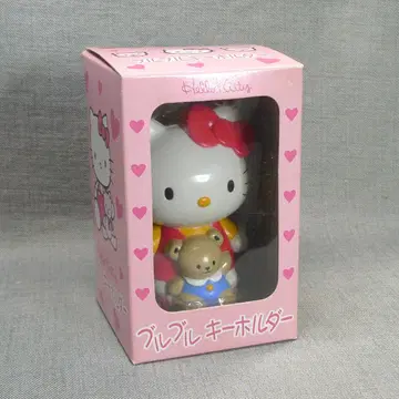 n5539 헬로키티 부르부르 키링 레드 미사용