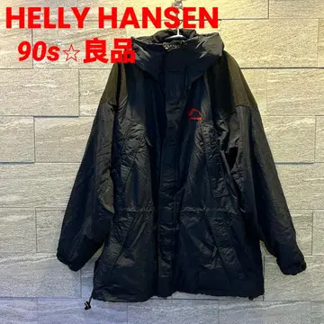 초레어 고품질 헬리한센 90s 후드 부착 나일론 자켓 블랙