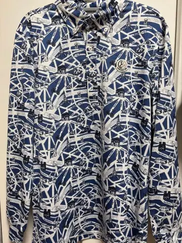 앤퍼시 골프웨어 버튼 다운 올 패턴 L 사이즈