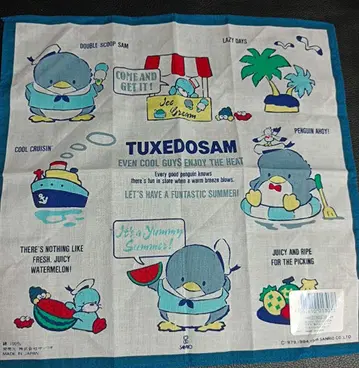 당시물 산리오 턱시도샘 손수건 헤이세이 레트로 레어 컬렉션