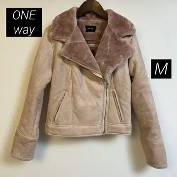 원 웨이 라이더 자켓 무스탕 코트