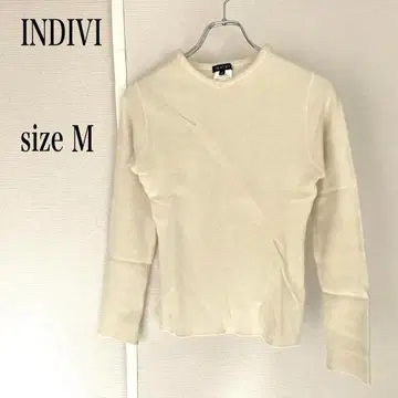 INDIVI 긴팔 니트 사이즈 M 베이지