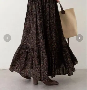 가격 협상 환영 비어즐리 프린트 캉캉 스커트