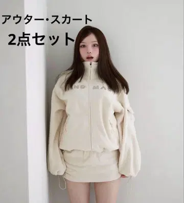 Mary 로고 플리스 셋업