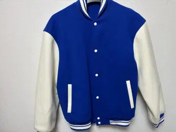 ZARA 파랑과 화이트 바시티 자켓