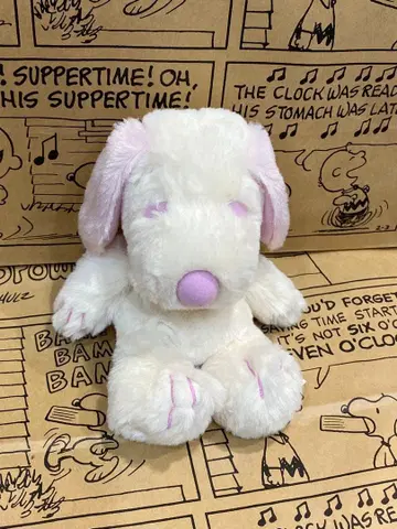 스누피 뮤지엄 한정판  봉제 인형 스누피 핑크