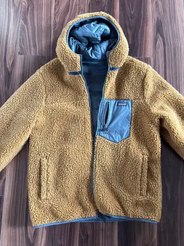 Patagonia 플리스 자켓 키즈 XXL 브라운