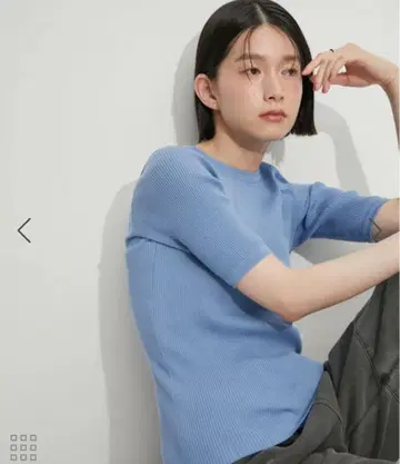 오라리 하이 게이지 립 니트 티