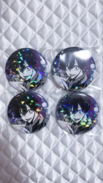 토겐안키 요도가와 마스미 홀로그램 캔뱃지 4개 세트