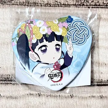 귀멸의 칼날 츠유리 카나오 화이트데이 하트형 캔뱃지