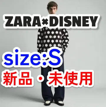 무료배송 자라 디즈니 해리 램버트 도트 무늬 셔츠 S 미키마우스