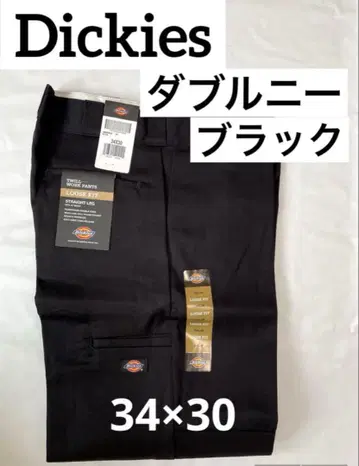Dickies 더블니 34 x 30 블랙 디키즈