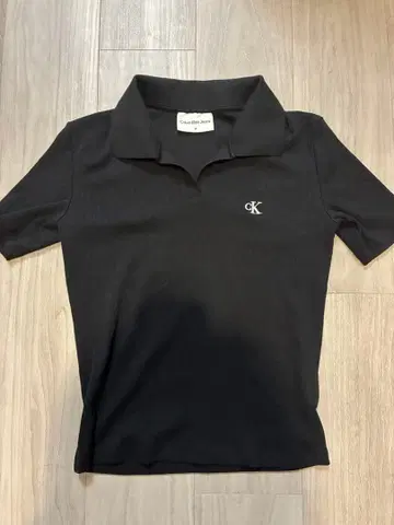 캘빈 클라인 블랙 피케 셔츠 반팔