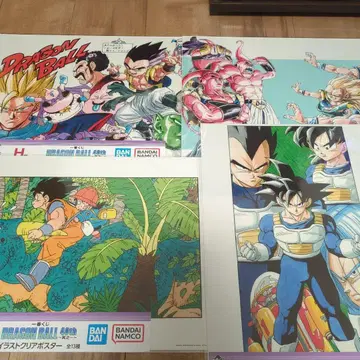 드래곤볼 제일복권 클리어 포스터 4장 세트