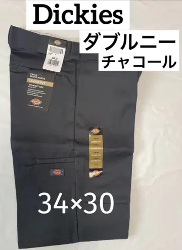 Dickies 더블니 34 x 30 차콜 디키즈