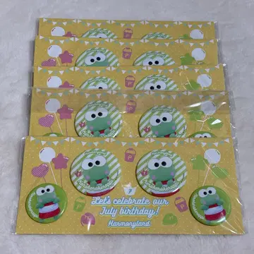 산리오 하모니랜드 케로케로케로피 캔뱃지 세트