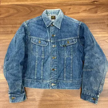 고품질 70s Lee 220J 빈티지 데님 자켓 38-40 101J