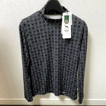 새상품 미사용 adabat 기하학 패턴 하이넥 셔츠 여성용 골프