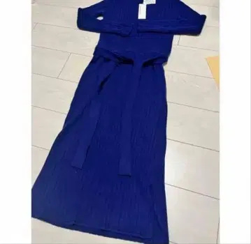 택 포함 새상품 니트 롱 원피스 긴팔 벨트 포함