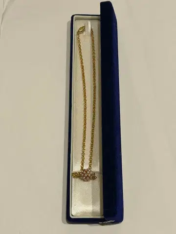 골드 체인 목걸이 스톤 포함