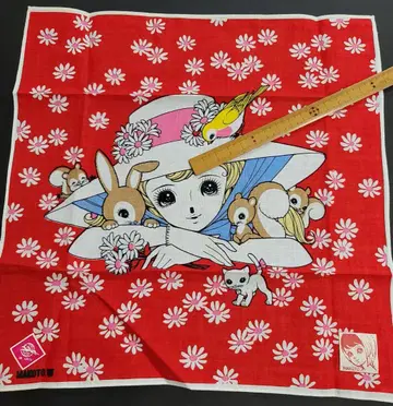 타카하시 마코토의 저작권 씰 포함 쇼와 레트로 손수건