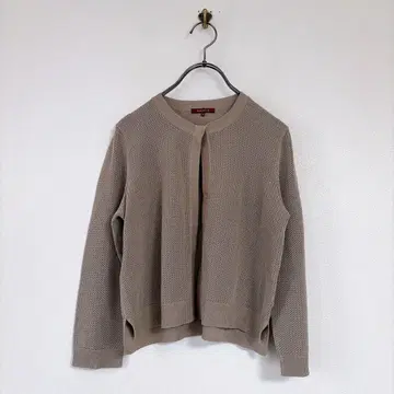 [ AMACA ] 아마카(38) 긴팔 가디건 메쉬 비침 크루넥