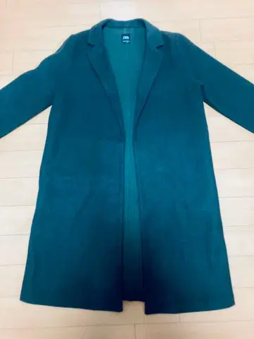 ZARA 코트 다크 그린 체스터 XL