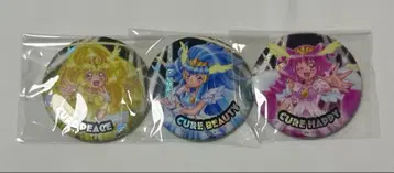 전 프리큐어 LIVE 스마일 프리큐어 캔뱃지 3개 세트