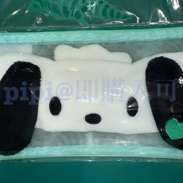 포차코 헤어밴드 메쉬 파우치 원포인트 하트 퓨로