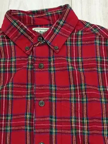 L.L.Bean 플란넬 셔츠 스코치 격자 무늬 S 사이즈