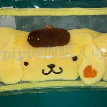 푸딩 헤어밴드 메쉬 파우치 원포인트 하트 퓨로