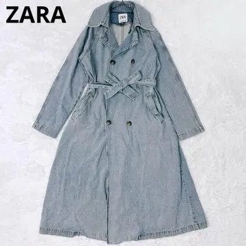 ZARA 트렌치코트 데님 더블 벨트 포함 빅 사이즈