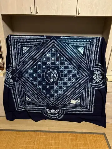 큰 보자 기 네이비 나염